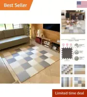 Toddler Foam Play Mat - Non-Toxic Interlocking Tiles for Gym, Nursery, Playroom