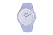 Lorus Lilac Silicone Strap Watch RRX23FX-9
