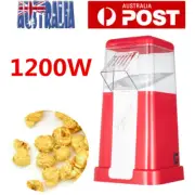 1200W Home Electric Hot Air Popper Popcorn Maker Pop Corn Party Snack Machine AU