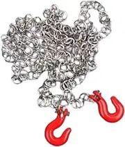 RC Car Tow Hook Chain Attractive with Trailer Hook Metal for 1/12 Truck Vehicles