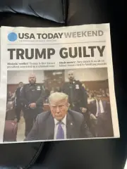 Donald Trump Convicted Guilty USA Today Newspaper 5/31/24 2024 Historic Event