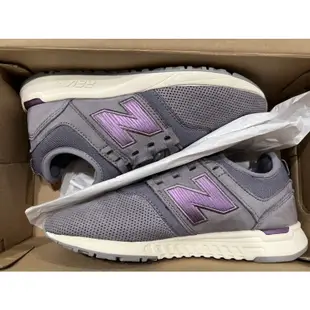 WRL247WM New balance Luxe 紫羅蘭 灰 麂皮 襪套 復古 刺繡N字 247系列 絕版 二手 23