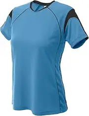 NG3260 A4 GIRLS CLRBLOCK PO TOP LIGHT BLUE/ BLK XL