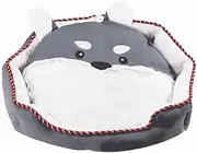 Pet Nest Warm Cat Litter Dog Bed Pet Supplies Removable and Washable Four Seasons General Teddy Winter Kennel Small Medium Pet (Color : Gray, Size : 65cm)