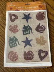 Hallmark Thanksgiving Fall Themes Stickers SEALED TSS1814 Circa 1990s NOS