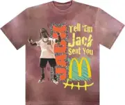 Travis Scott x McDonald's Jack Smile II T-shirt Berry Size Large