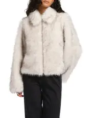 [Marcs] Lauren Faux Fur Jacket in Snow