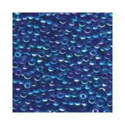 Miyuki Seed Beads 6/0 6-261 Lt Sapphire Blue AB Transparent Glass 20g Rocaille