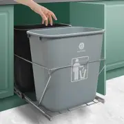 hehimhis Pull Out Trash Can, for 2 Trash Cans Pull Out Trash Can Under Cabinet S