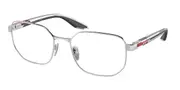 Prada Linea Rossa PS50QV 1BC1O1 Men's Glasses Silver Size 55 - Private Health Rebate - Blue Light Block Available