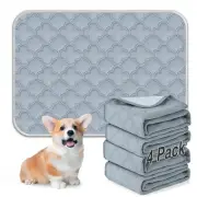 Washable Pee Pads for Dogs - 4 Pack Reusable Pee Pads，Waterproof Puppy Pads，P...