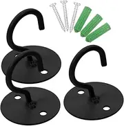 JOINPAYA Practical Ceiling Hooks 1 Set of Outdoor Plant Hooks for Wind Chimes Sturdy Iron Easy to Install Screws