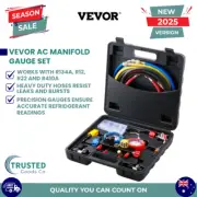 VEVOR AC Manifold Gauge Set 4-Way Fit R134A R22 R12 R502 Refrigeration Charging