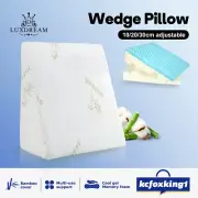 Wedge Body Pillow Support Cool Gel Memory Foam Sleep Cushion Adjustable Back