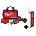 Milwaukee Brushless Reciprocating Saw Kit 12-V in Red w/ Oscillating Multi-Tool