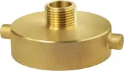 Brass Fire Hydrant Adapter 2-1/2"NH Female x 3/4"GHT Male, Gold