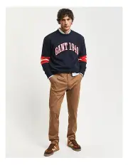 [Gant] Slim Fit Twill Chino in Roasted Walnut