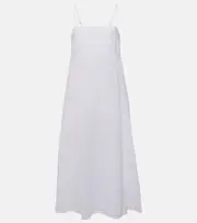 [Velvet] Velvet Stephie linen midi dress AU 16 white
