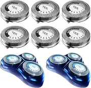 HQ8 Replacement Heads Compatible with Philips Norelco Shavers, HQ8 Heads Upgraded, 6-Pack