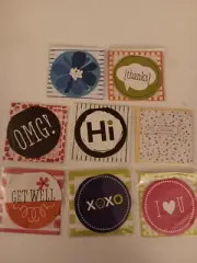 C.R. Gibson Gift Enclosure Card With Envelope Eight Assorted Designs Set Of 8