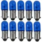 44, 6.3V .25A T3 1/4, Small Bayonet Base Lamp Light Bulb - Blue - Box of 10
