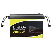 12V 200Ah LiFePO4 Lithium Deep Cycle Battery Built-In 100A BMS 2560Wh Energy