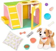 Glitter Girls – Dog House Playset – Plush Puppy Chihuahua – 14-inch Doll Accessories – Kids Ages 3 and Up – Children’s Toys – GG Dog House & Pup Set