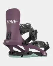 Rome Brass Snowboard Bindings M/L (Women's US 9-11.5) Plum New 2025