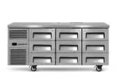 Skope ReFlex RF7.UBR.3.D9 Underbench 9 Drawer Fridge