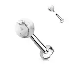 Piercing Labret Ear Stone Howlite