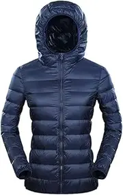 [Jegsnoe] Women Down Jacket Winter Thin Warm Windbreaker Lightweight Down Coat