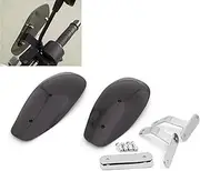 Areyourshop Motorcycle Hand Guard Cold Wind Deflector Shield For Softail Touring Honda Smoke