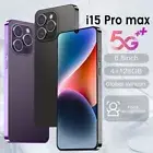 NEW Unlocked Smartphone i15 Pro Max 128GB Dual SIM Android 5G Cheap Mobile Phone