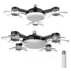 Drone Fan with LED Light Remote Control Electric Cordless Fan for Home Outdoor