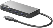 Alogic USB-C Fusion Swift 4-in-1 Hub Space Grey