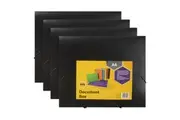 4PK Marbig A4 Sheet Document Storage Office Filing Holder Paper Organiser BLK