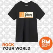 Gibson Quality Fretted Instruments T-Shirt Black XL - GA-TEE-QFI-BLK-XL