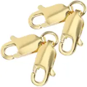 2Pcs Double Ended Lobster Clasps Golden Extenders for Jewelry Making Projects