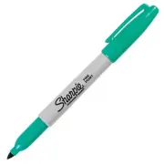 SHARPIE Fine Point Permanent Markers, Aqua, 1 Count