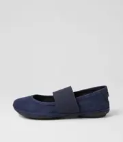 [CAMPER] right nina navy blue nubuck slides