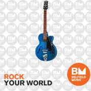 VOX VGA-3D-TB Giulietta 3D Archtop Acoustic/Electric Guitar Trans Blue