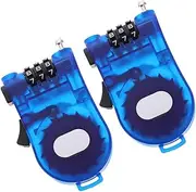 KITANDOVE 2pcs Combination Cable Lock for Suitcase Retractable Wire Lock Combination Travel for Luggage Security