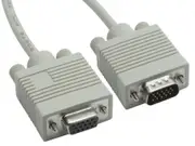 8Ware VGA Extension Cable 3m - 15 pins Male to 15 pins Female for Monitor PC Molded Type Grey RC-3054