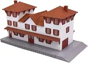 Outland Models Miniatures Classic Style Two-Tower Train Station 1:87 HO Scale