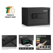 0.8 Cubic Feet Cabinet Safe Box with Digital Password & Keys Electronic Secur...