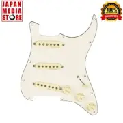 Fender Pre-Wired Stratocaster Pickguard Vintage Noiseless SSS Parchment Guitar