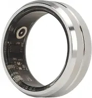Gugxiom Smart Fitness Ring, IP68 Waterproof and Dustproof Pedometer Ring with Camera Remote Control, Reshape Your for Women Men, Silver (No. 9)