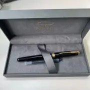 Parker Fountain Pen Sonnet Rack Black Gt Thin Letters