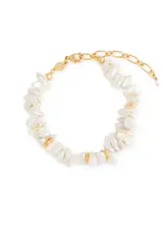 Anni LU Pearl Power 24kt Gold-plated Bracelet ONE SIZE