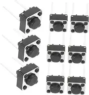 KICHOUSE 100Pcs Momentary Tactile Push Button for Breadboard PCB Ideal for Finger Robot Projects Remote Control Lights and Wireless